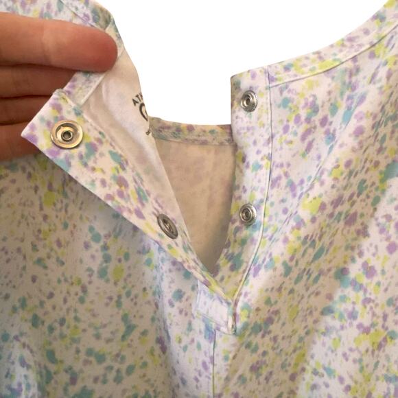 Athleta Girl Play More Sleeveless Shorts Romper in "Sun Spray Multi" Size XXL 16 - Picture 10 of 13